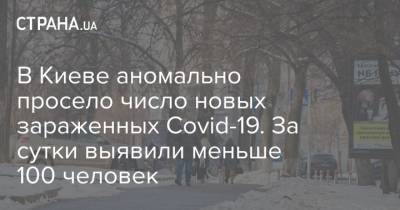 В Киеве аномально просело число новых зараженных Covid-19. За сутки выявили меньше 100 человек