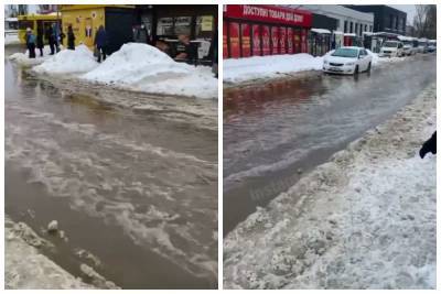 В Киеве вода залила улицы, дороги превратились в реки, фото: где парализовано движение