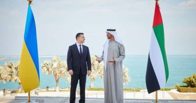 Зеленский обсудил с принципом Абу-Даби увеличение товарооборота с ОАЭ (ФОТО)