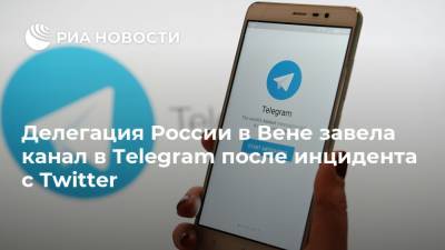 Делегация России в Вене завела канал в Telegram после инцидента с Twitter