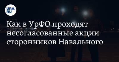 Как в УрФО проходят несогласованные акции сторонников Навального. Фото, видео