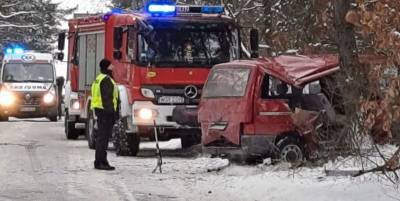 ДТП в с украинцами в Польше 14 февраля - пострадали пять человек, фото - ТЕЛЕГРАФ
