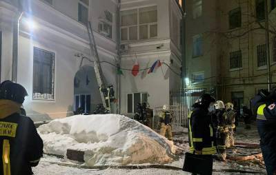 Пожар в хостеле в центре Москвы потушили