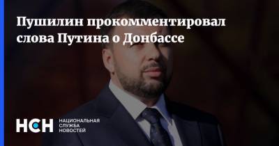 Пушилин прокомментировал слова Путина о Донбассе