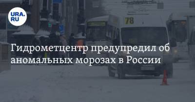 Гидрометцентр предупредил об аномальных морозах в России