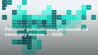 Рейтинг российских регионов по качеству жизни — 2020