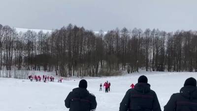 МВД Белоруссии пресекло митинг на лыжах в деревне