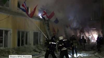Крупный пожар тушили на Мясницкой улице в центре Москвы