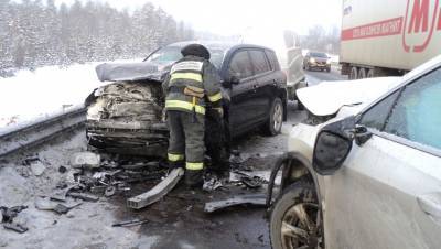 Жесткое лобовое ДТП произошло на трассе «Кола» в Карелии