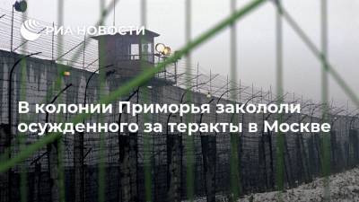 В колонии Приморья закололи осужденного за теракты в Москве