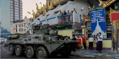 Переворот в Мьянме 15 февраля: в столице появились танки, военные открыли огонь, видео - ТЕЛЕГРАФ