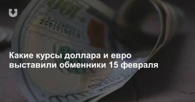 Какие курсы доллара и евро выставили обменники 15 февраля - news.tut.by - Белоруссия