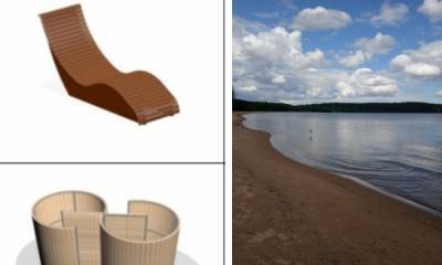 Жителям Петрозаводска предлагают выбрать, какие лежаки установить на пляже «Пески»
