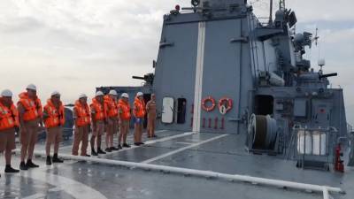 Выход в море фрегата «Адмирал Григорович» в Пакистане — видео