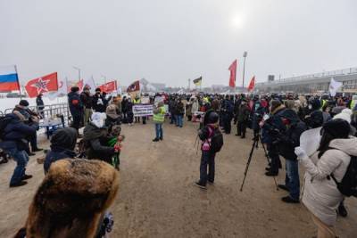 Единственным городом в России, где прошел митинг протеста, стала Казань