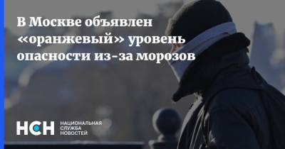 В Москве объявлен «оранжевый» уровень опасности из-за морозов