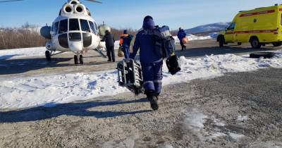 Ми-8 со спасателями вылетел для эвакуации упавшего с обрыва мужчины