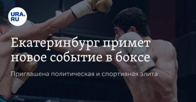 Екатеринбург примет новое событие в боксе. Приглашена политическая и спортивная элита