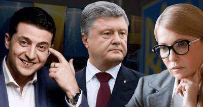 Свежий президентский рейтинг: в тройке лидеров Зеленский, Порошенко и Тимошенко