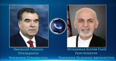 В рамках телефонного разговора президента Таджикистана и Афганистана были обсуждены основные направления сотрудничества двух стран