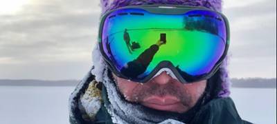 Депутат Заксобрания Карелии Тимур Зорняков на лыжах дошел до Кижей по льду Онего (ФОТО, ВИДЕО)