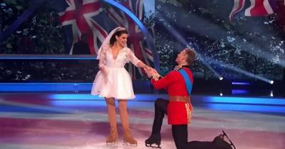 Свадьбу принца Уильяма и Кейт Миддлтон показали на ледовом шоу (видео)