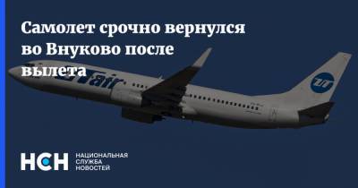 Самолет срочно вернулся во Внуково после вылета