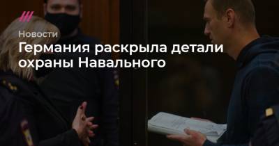 Германия раскрыла детали охраны Навального