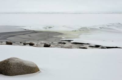 В Санкт-Петербурге найден труп босого человека, вмерзший в лед Финского залива