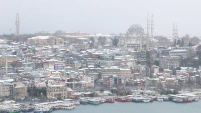 Снегопад обрушился на Турцию и Грецию