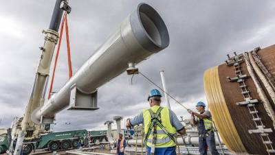 Строительство газопровода "Северный поток - 2" планируют завершить до середины весны 2021 года
