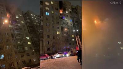 ФАН публикует видео с места сильного пожара на Малой Бухарестской