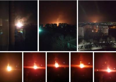 Появилось видео мощного взрыва в Луганске