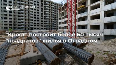 "Крост" построит более 60 тысяч "квадратов" жилья в Отрадном