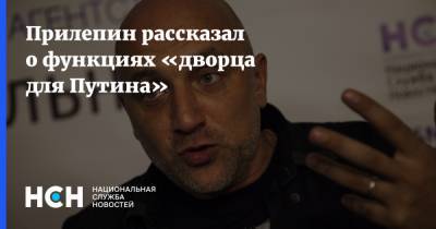 Прилепин рассказал о функциях «дворца для Путина»