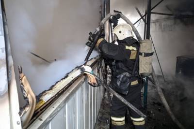 Пожар на Качинском рынке Волгограда локализован