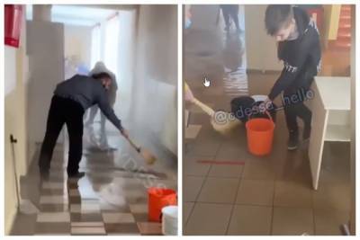 В Одессе ученики устроили взрыв прямо в школе, весь коридор залило кипятком: видео ЧП