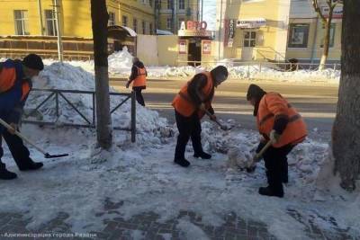 Почти 5 тысяч кубометров снега убрали с улиц Рязани