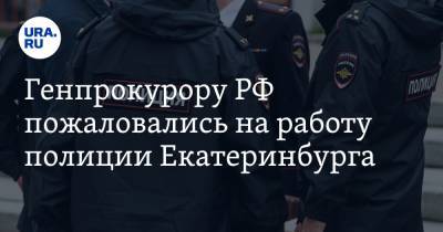 Генпрокурору РФ пожаловались на работу полиции Екатеринбурга. Документ