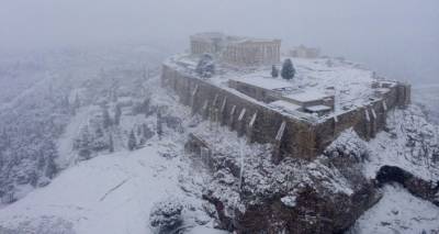 Акрополь, Парфенон, храм Зевса: афинские древности под снегом
