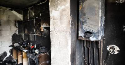В Янтарном сгорел дом на колёсах