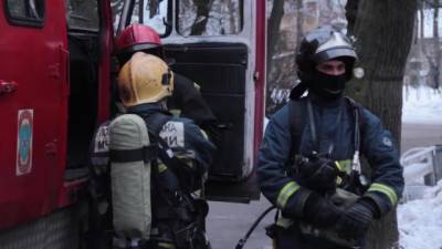 На Центральной аллее вспыхнула парная в бане местных жителей - piter.tv - Санкт-Петербург - район Красносельский, Санкт-Петербург