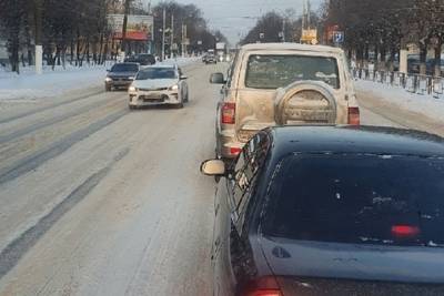 Тверской транспорт снова стоит в пробках
