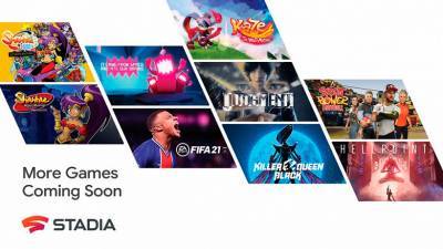В этом году сервис Google Stadia пополнится 100 играми, в числе первых FIFA 21
