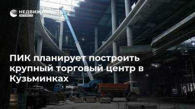 ПИК планирует построить крупный торговый центр в Кузьминках