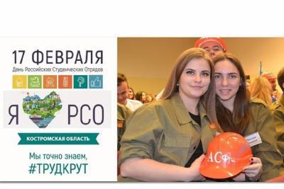 Всероссийский День студотрядов в Костроме отметят онлайн-форумом