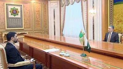 Бердымухамедов обсудил с новым послом Пакистана ускорение прокладки ТАПИ