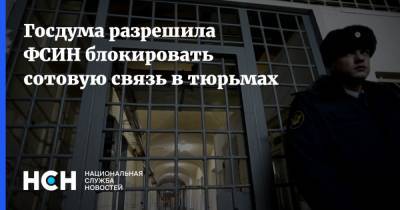 Госдума разрешила ФСИН блокировать сотовую связь в тюрьмах