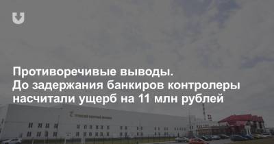 Противоречивые выводы. До задержания банкиров контролеры насчитали ущерб на 11 млн рублей