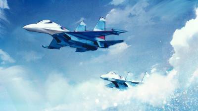 Российские Су-27 вылетали на перехват самолетов ВВС Франции над Черным морем